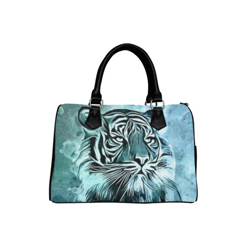 Watercolor Tiger Boston Handbag (Model 1621)