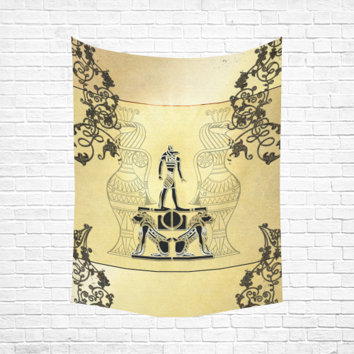 Anubis, the egypt god Cotton Linen Wall Tapestry 60"x 80"