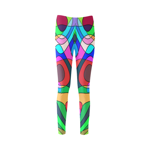 SQUIGGLY LOOPS - multicolored Cassandra Women's Leggings (Model L01)