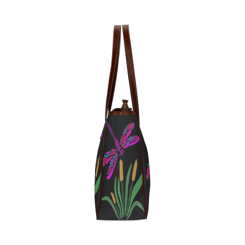 Colorful Dragonfly Abstract Art Classic Tote Bag (Model 1644)