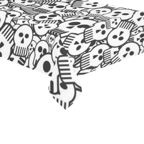 toon skulls Cotton Linen Tablecloth 60"x120"