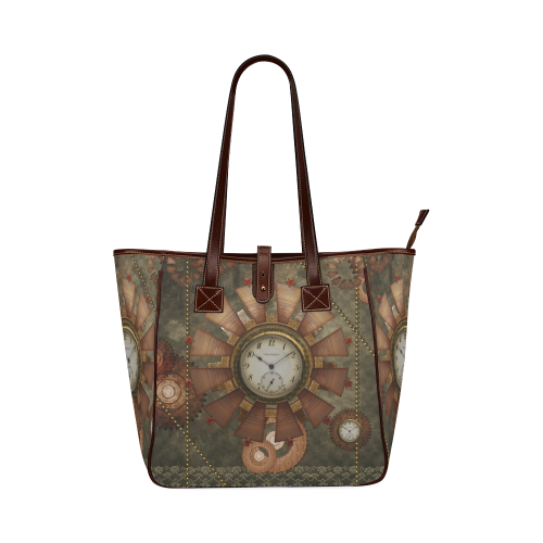 Steampunk, wonderful clocks in noble design Classic Tote Bag (Model 1644)
