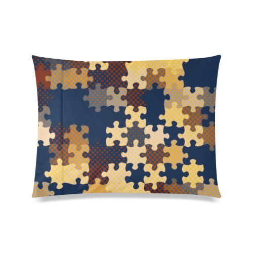 puzzle Custom Zippered Pillow Case 20"x26"(Twin Sides)