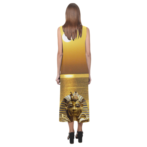 Egypt King Tut Phaedra Sleeveless Open Fork Long Dress (Model D08)