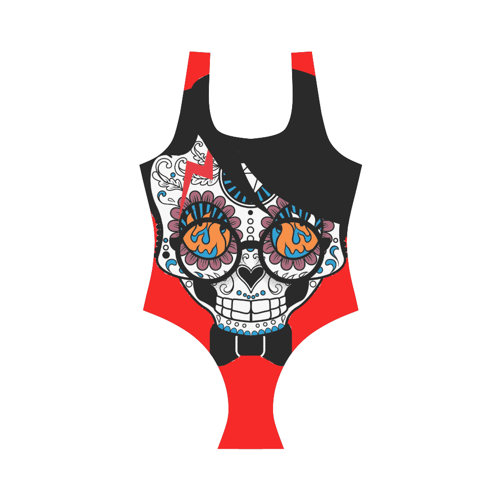 sugar skull harry Vest One Piece Swimsuit (Model S04) | ID: D678568