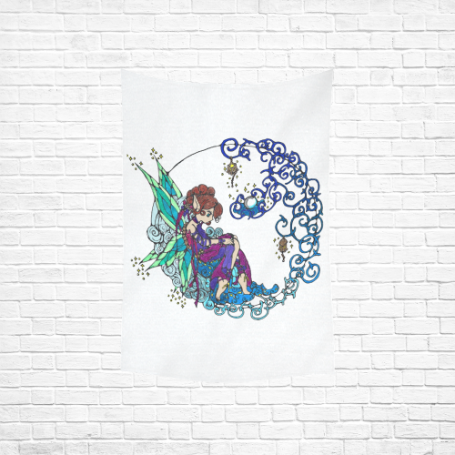 Pearl Fairy Cotton Linen Wall Tapestry 40"x 60"