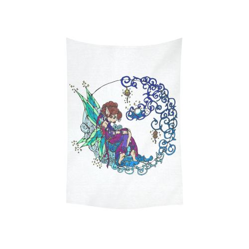 Pearl Fairy Cotton Linen Wall Tapestry 40"x 60"