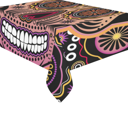 candy sugar skull Cotton Linen Tablecloth 60"x 84"