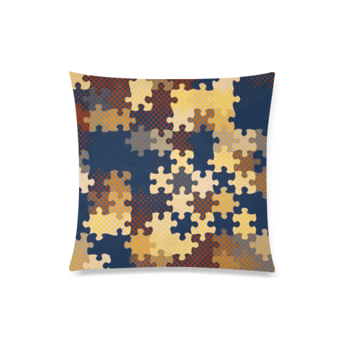 puzzle Custom Zippered Pillow Case 20"x20"(Twin Sides)