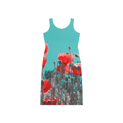 POPPY Phaedra Sleeveless Open Fork Long Dress (Model D08)