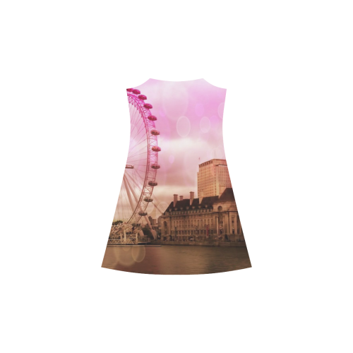 Travel-London, pink Alcestis Slip Dress (Model D05)