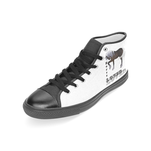 Horse lovers, wonderful horse Women's Classic High Top Canvas Shoes (Model 017)