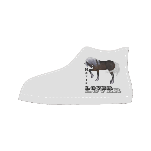 Horse lovers, wonderful horse Women's Classic High Top Canvas Shoes (Model 017)