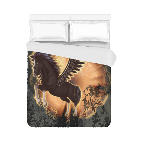 The dark pegasus Duvet Cover 86"x70" ( All-over-print)