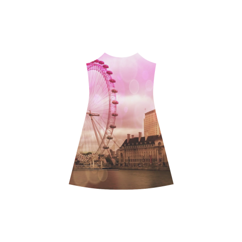 Travel-London, pink Alcestis Slip Dress (Model D05)