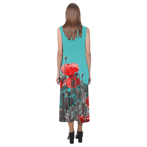 POPPY Phaedra Sleeveless Open Fork Long Dress (Model D08)