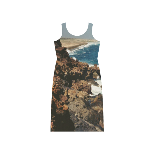 Aruba, dream beach Phaedra Sleeveless Open Fork Long Dress (Model D08)