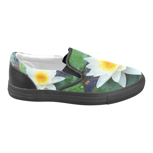 Waterlily Women's Unusual Slip-on Canvas Shoes (Model 019)