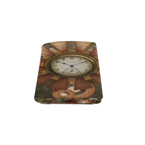 Steampunk, wonderful clocks in noble design Blanket 50"x60"