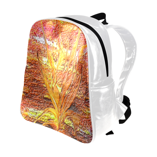 Palm by Nico Bielow (Original Painting) Multi-Pockets Backpack (Model 1636)
