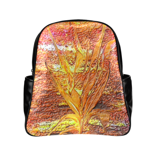 Palm by Nico Bielow (Original Painting) Multi-Pockets Backpack (Model 1636)