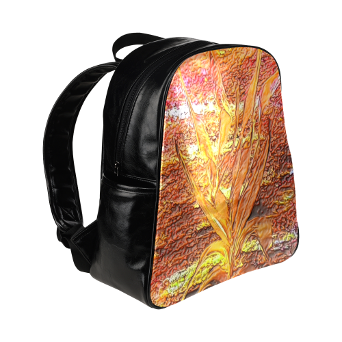 Palm by Nico Bielow (Original Painting) Multi-Pockets Backpack (Model 1636)