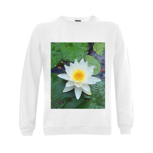 Waterlily Gildan Crewneck Sweatshirt(NEW) (Model H01)