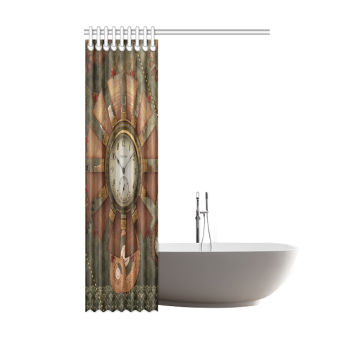 Steampunk, wonderful clocks in noble design Shower Curtain 48"x72"