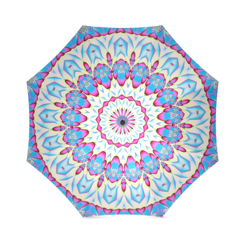 Fractal Kaleidoscope Mandala Flower Abstract 17 Foldable Umbrella (Model U01)