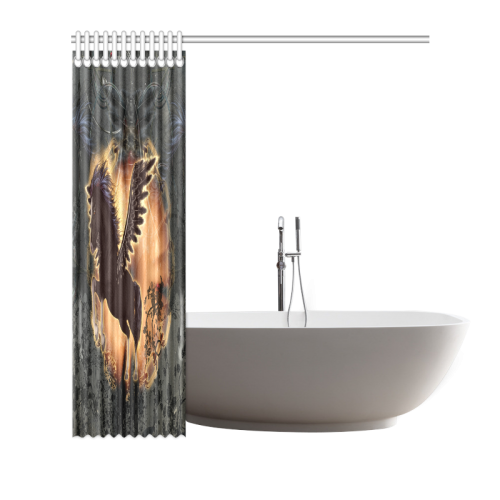 The dark pegasus Shower Curtain 66"x72"