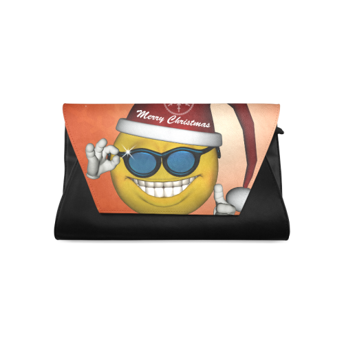 Funny christmas smiley Clutch Bag (Model 1630)