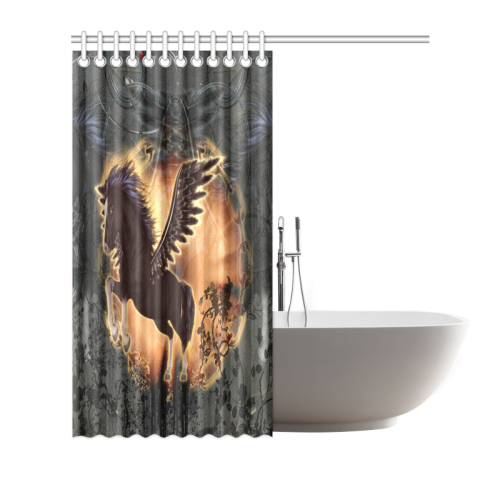 The dark pegasus Shower Curtain 66"x72"