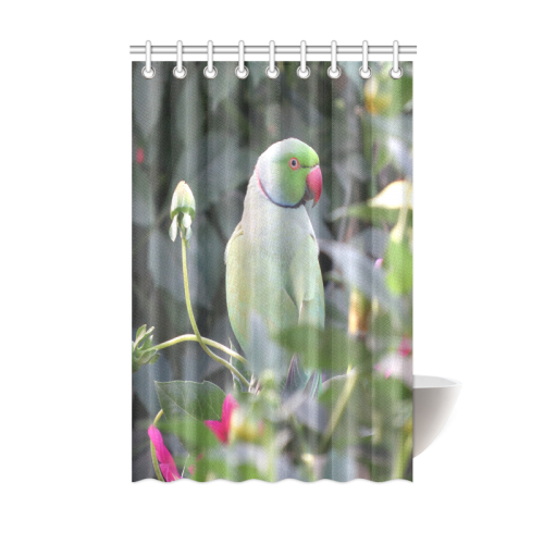 Colorful Parakeet Shower Curtain 48"x72"
