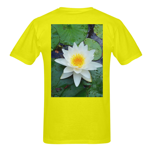 Waterlily Men's T-Shirt in USA Size (Two Sides Printing)