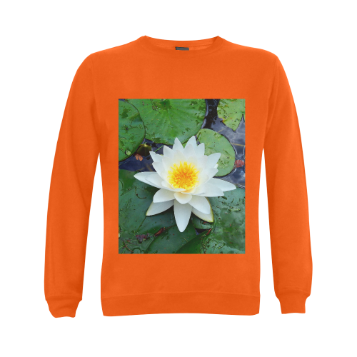 Waterlily Gildan Crewneck Sweatshirt(NEW) (Model H01)