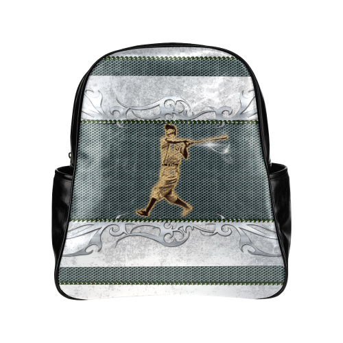 Baseball player Multi-Pockets Backpack (Model 1636)