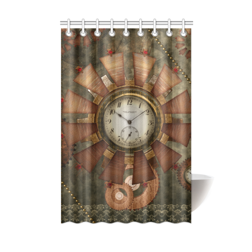 Steampunk, wonderful clocks in noble design Shower Curtain 48"x72"