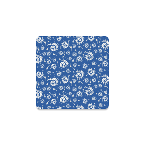 Blue Funky Bugs Square Coaster