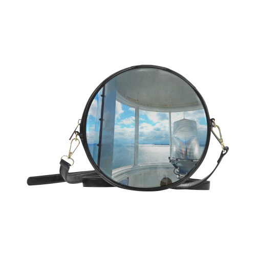 Lighthouse View Round Sling Bag (Model 1647)