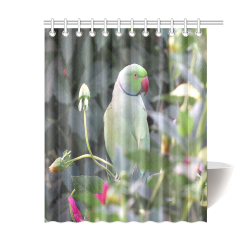 Colorful Parakeet Shower Curtain 60"x72"