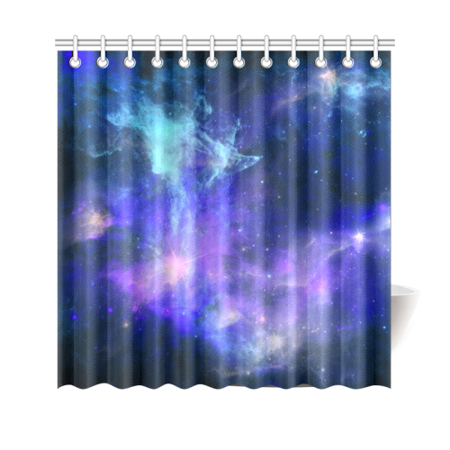 Blue Galaxy Shower Curtain 69"x70"