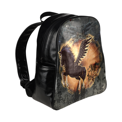 The dark pegasus Multi-Pockets Backpack (Model 1636)