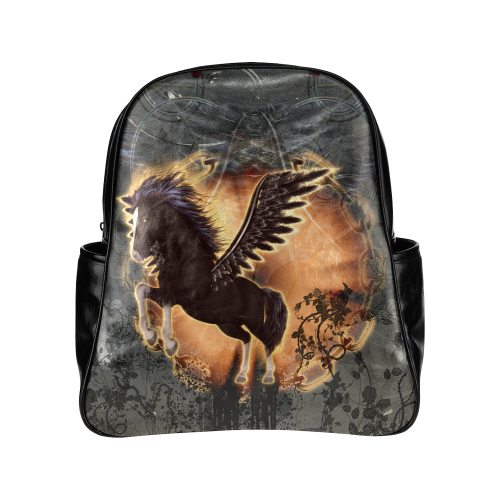 The dark pegasus Multi-Pockets Backpack (Model 1636)