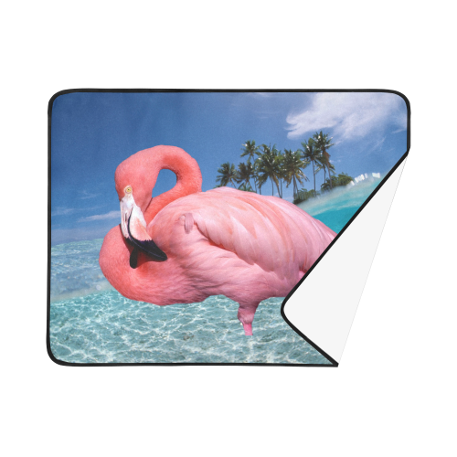 Flamingo and Palms Beach Mat 78"x 60"