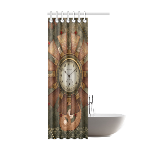 Steampunk, wonderful clocks in noble design Shower Curtain 36"x72"