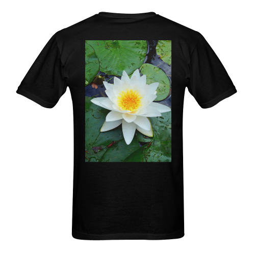 Waterlily Men's T-Shirt in USA Size (Two Sides Printing)