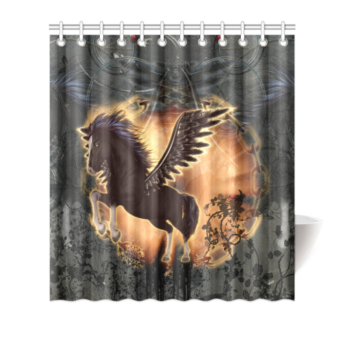 The dark pegasus Shower Curtain 66"x72"