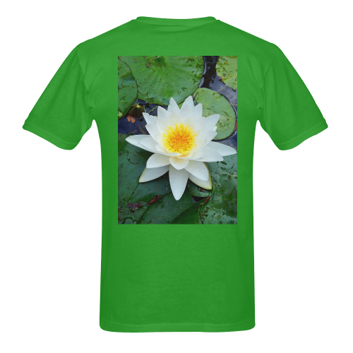 Waterlily Men's T-Shirt in USA Size (Two Sides Printing)