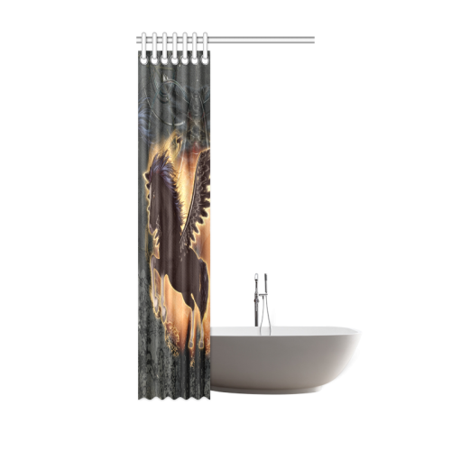 The dark pegasus Shower Curtain 36"x72"