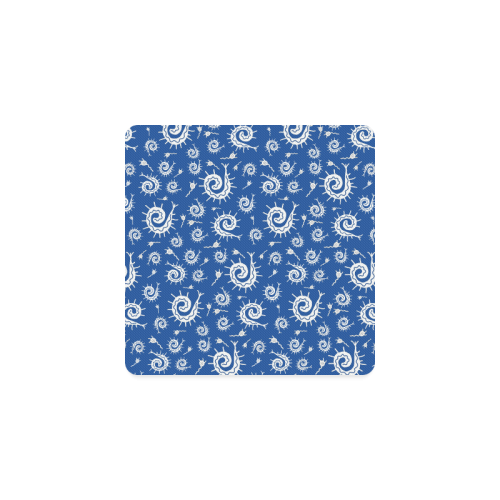 Blue Funky Bugs Square Coaster